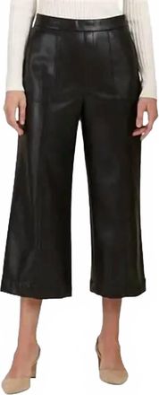 Tyler B&ouml;e Rebecca Pleather Crop Pant In Black