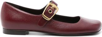 Chlo&eacute; Polly ballet flats - women - Calf Leather/Calf Leather/Calf Leather - 38.5 - Red
