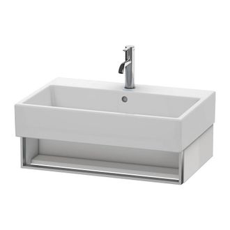 Duravit Mueble De Pared Duravit Vero Air 68,4 X 43,1 Cm, 1 Compartimento Abierto, Para Vero Air 235070, Color (frente/cuerpo): Laca De Color Gris Franela De A
