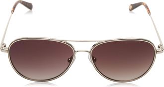 Fossil Fos 2096/g/s Sunglasses, 3YG/HA Light Gold, 57
