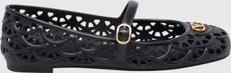 Valentino Garavani Ballerine Mary Jane Ondette in gomma traforata con VLogo
