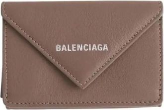 Balenciaga Pre-owned Leren Munten Portemonnee - Dames - Vintage Accessoires - Bruin - ONE Size - Leer - Vintage