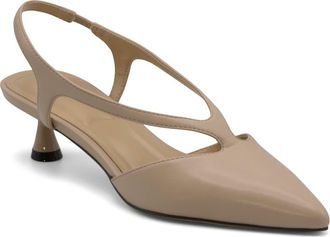 Charles by Charles David Addi Pointed Toe Kitten Heel Pump in Rugby Tan at Nordstrom, Size 10