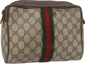 Gucci Pre-owned Cross Body Bags, female, Beige, Size: ONE SIZE Pre-owned Vintage Clutch Bag