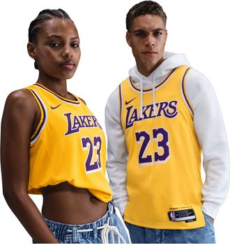 Nike x NBA Los Angeles Lakers Icon Edition 22-23 Jerseys LeBron James DN2009-733