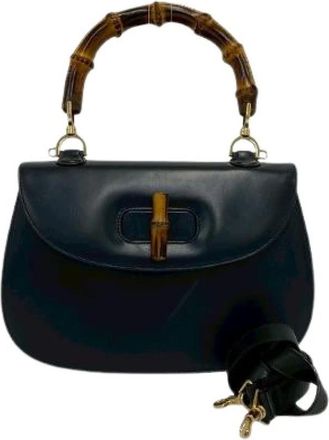 Gucci Pre-owned Borsa Bamboo 2way in Pelle - - Pre-owned - Donna - Nero - ONE SIZE