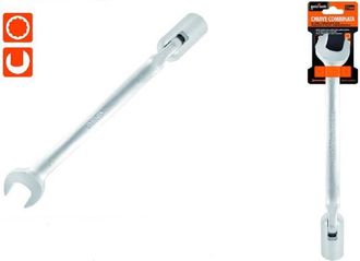 Trade Shop Trade Shop - Chiave Combinata 21mm Fissa E A Bussola Poligonale Con Snodo Cromo Vanadio 97568