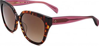 Rag & Bone Womens RNB1073 S 56 086 Sunglasses - Brown - One Size