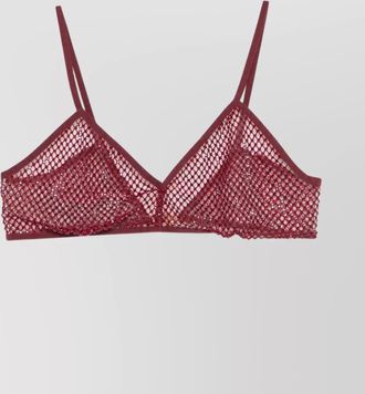 Genny sheer mesh triangle cup bra