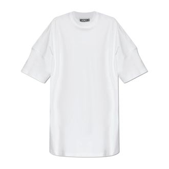 Moschino Dames, Jurken, Wit, Maat: 2XS Katoen