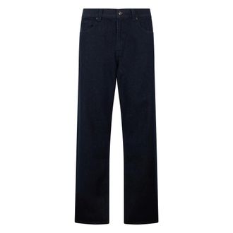 7 For All Mankind Straight Jeans, male, Blue, Size: W34 Straight Leg Jeans