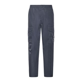 Stone Island Straight Trousers, male, Blue, Size: W30 Straight Trousers