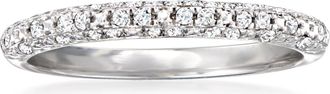 RS Pure by Ross-Simons Diamond Cluster Band in Sterling Silver