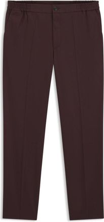 HUGO BOSS Slim-fit trousers in wool-blend poplin