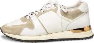 Louis Vuitton Run Away suede-panelled sneakers - White