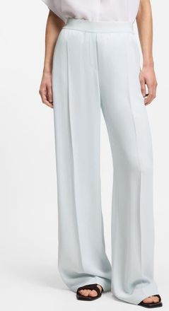 BOSS Tiana Pull-On Wide Leg Pants in Pale Lagoon at Nordstrom, Size 14