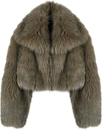Patrizia Pepe Giacca corta soffice - - Jackets - Donna - Verde - M