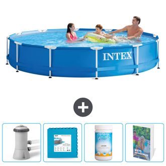 Intex Piscina Con Estructura Redonda - 366x76 Cm - 7-piezas Scb130
