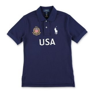 Polo Ralph Lauren Polo Shirts, male, Blue, Size: XL Big Pony Cotton Mesh Polo