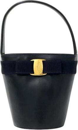 Ferragamo Pre-owned Bucket Bag - Dames - Vintage Tas - Zwart - ONE Size - Vintage