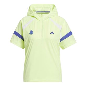 adidas (WMNS) adidas Half-Zip Hooded Anorak Jacket Asia Sizing Semi Frozen Lemon KG2172