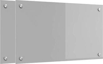 vidaXL Salpicadero De Cocina 2 Pcs Gris Claro 70 X 40 Cm Vidaxl