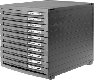 Han Han Contur 1510 191 Caja De Cajones Gris Oscuro Para Escritorio