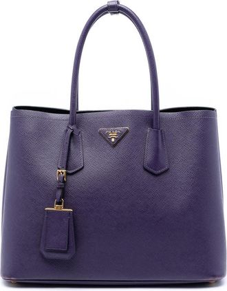 Prada Pre-owned Prada Medium Saffiano Cuir Double Satchel Ladies TKC36MUTFZ383ESU
