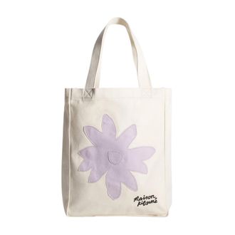 Maison Kitsun&eacute; Vanilla Daisy Flower Tote Tas - Heren - Shoppers - Veelkleurig - ONE Size - Tassen