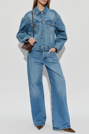 Jacquemus Denim Jacket Veste, Womens, Blue