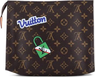 Louis Vuitton Toiletry Limited Edition Patches Monogram Canvas 26 pouch - Bruin