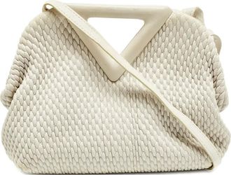 Bottega Veneta small Point leather cross body bag - Neutrals