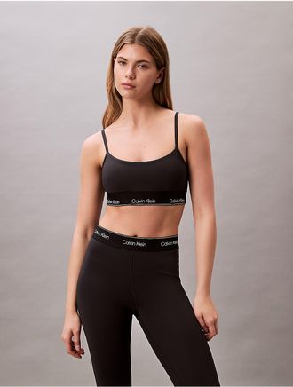 Calvin Klein Calvin Klein Womens Modern Sport Low Impact Sports Bra - Black - XL