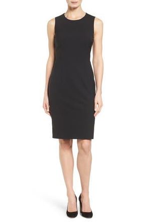 BOSS Dirusa Tropical Stretch Wool Dress in Blk at Nordstrom Rack, Size 14