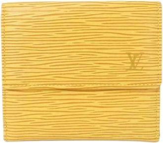 Louis Vuitton Pre-owned Wallets, female, Yellow, Size: ONE SIZE Pre-owned Epi Calf Wallet