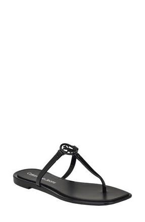 Calvin Klein Edhen Flip Flop in Black at Nordstrom Rack, Size 10