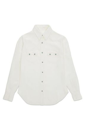 Fortela Toledo Texan Shirt in Cream at Nordstrom, Size 40 Eu