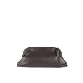 Alberta Ferretti Borsa a spalla in pelle di pecora - - Bags - Donna - Marrone - ONE SIZE
