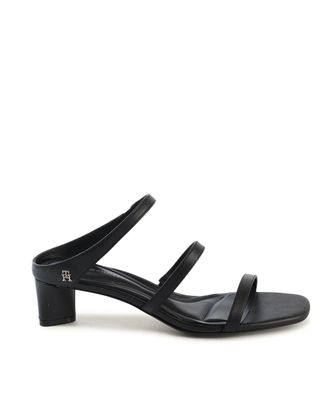 Tommy Hilfiger Leren Blokhak Sandalen