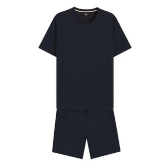 HUGO BOSS Pyjamaset voor heren met een relaxte pasvorm (Donkerblauw)