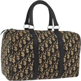 Dior Pre-owned Handbags, female, Multicolor, Size: ONE SIZE Pre-owned Trotter Canvas Boston Bag