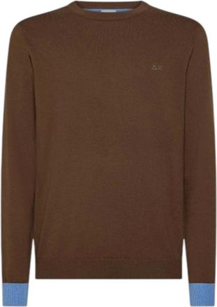 Sun 68 Heren, Truien, Bruin, Maat: S Katoen