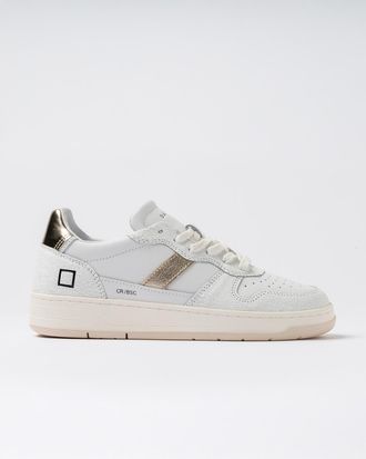 D.A.T.E. court 2.0 vintage calf white-platinum