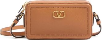 Valentino Garavani Brown Alltime Mini Crossbody Bag