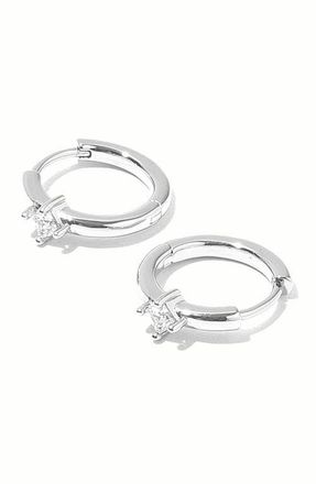 Miranda Frye Kierza Huggie Hoop Earrings in Silver at Nordstrom