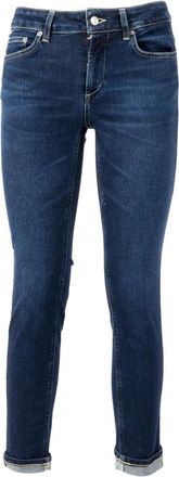 Dondup Pantalone Monroe - Dames - Slim Fit Jeans - Blauw - W31 - Leer - Jeans
