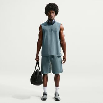 Nike Mens N.A.C Dri-FIT Fleece Training Shorts in Grey | IF2799-382