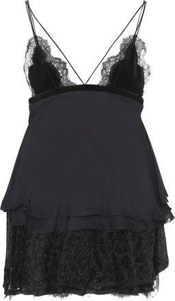 Roberto Cavalli Mini abito in seta - - Dresses - Donna - Nero - S