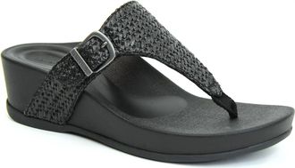 Aetrex Womens Kate Wedge In Black