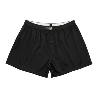 Maison Margiela Bottoms, female, Black, Size: M Washed Silk Boxer